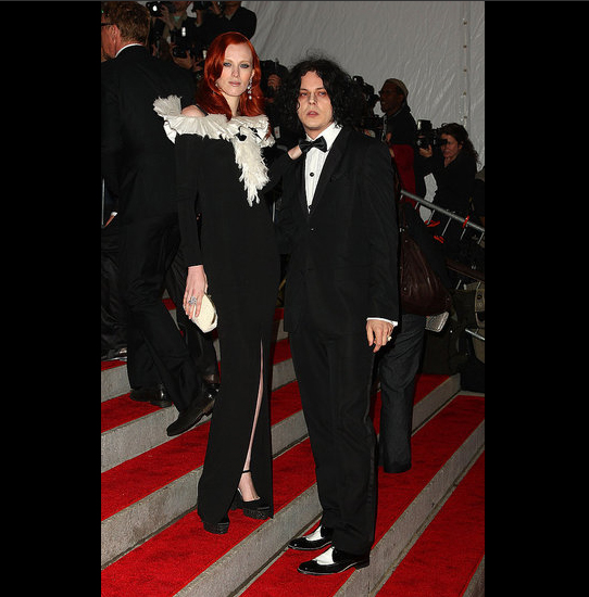 A Model Example on the Red Carpet Karen Elson in Chanel with Jack White