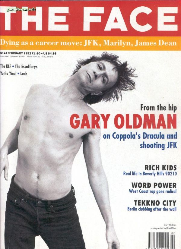 Gary Oldman The Face 1992 Gary Oldman The Face 1992