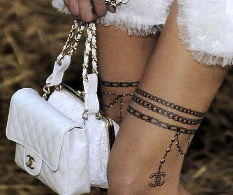 Tattoos Temporary on Tat Too Much     Les Trompe L   Oeil De Chanel Temporary Tattoos 4