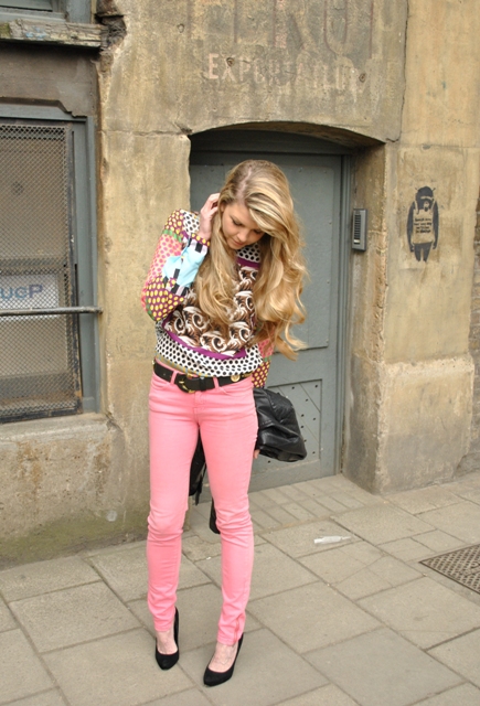 A Style Post: Pink Jeans and Leopard Print